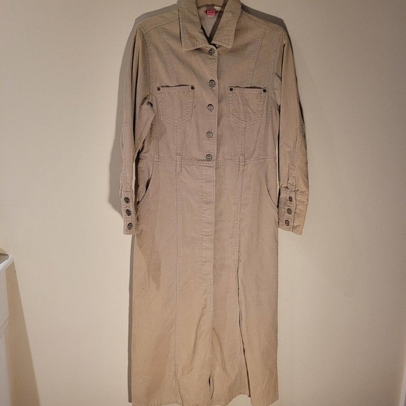 JouJou Long Length Shirt Dress Size Medium - Picture 1 of 6